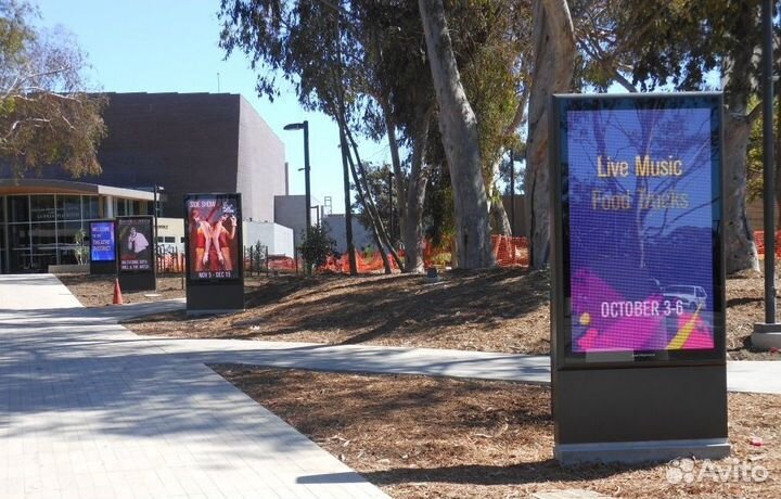 Пилон уличный, светодиодный экран