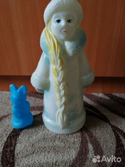 Дед Мороз и Снегурочка СССР пластик