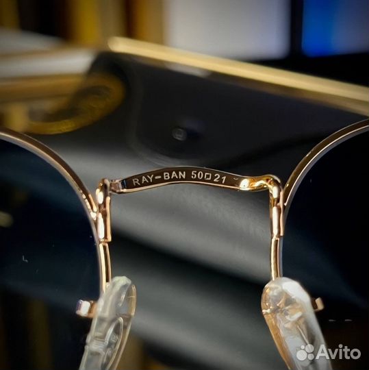 Очки ray ban «Round Metal» / Полный комплект