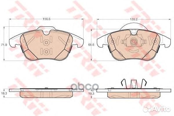 Колодки передние ford mondeo IV, galaxy, S-MAX