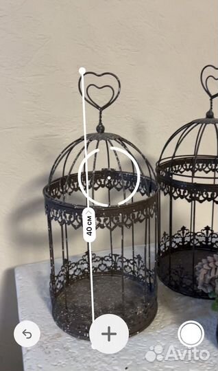 Клетка металлическая декор