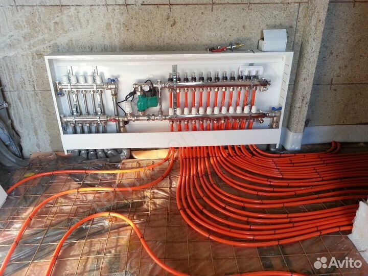 Водяной тёплый пол, отопление, сантехника