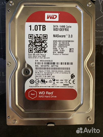 Жесткий диск WD Red 1T