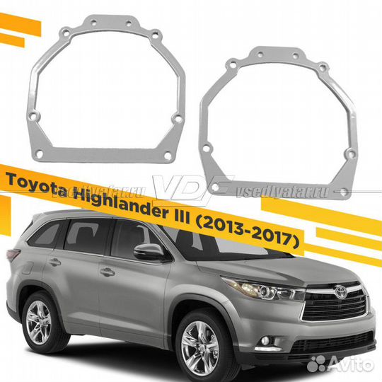 Переходные рамки для замены линз на Toyota Highlan