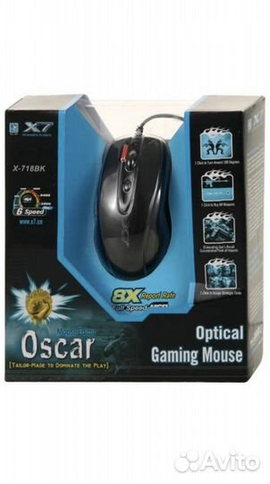 Игровая мышь A4Tech X7 X-718BK Black