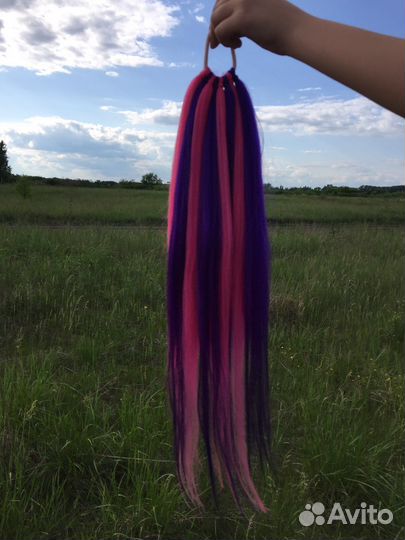 Хвост волосы на резинке