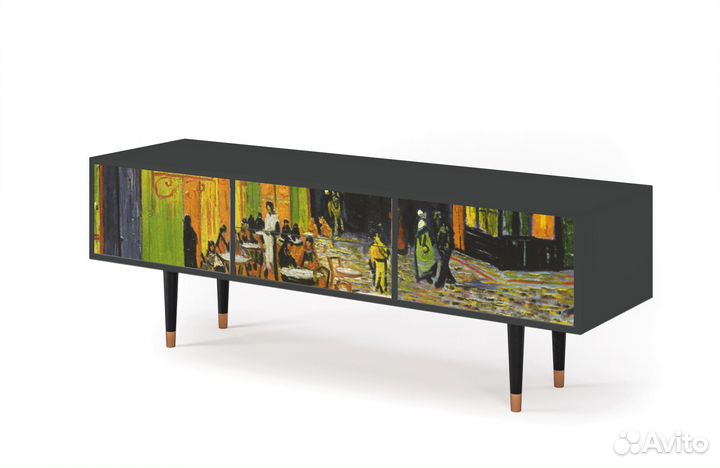 Тв-тумба T4 - Антрацит - Café Terrace AT Night