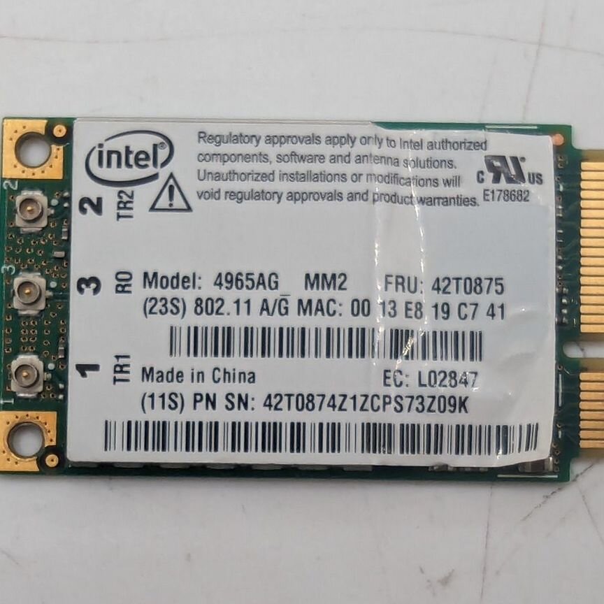 [42T0875] Wi-Fi Модуль 42t0875, Ibm Thinkpad T61