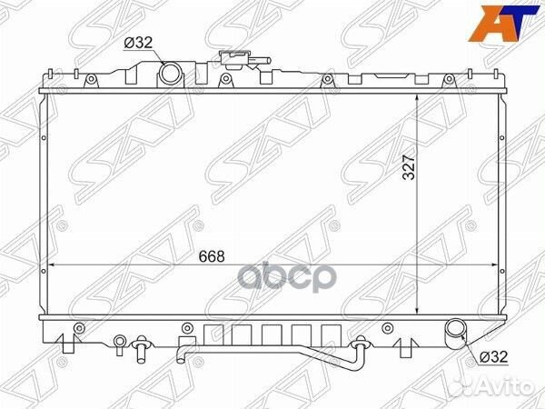 Радиатор Toyota Corona (T170) 87-92 TY0002-ST17