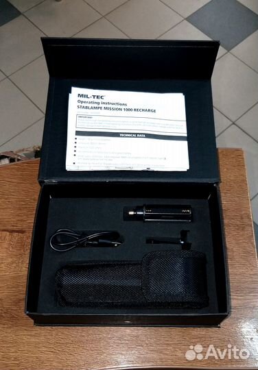 Фонарик Mission 1000 Sturm Mil-Tec (USB)