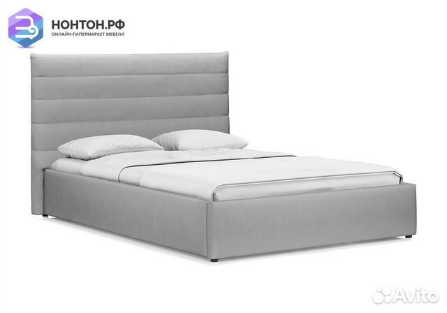 Кровать Амалия серая