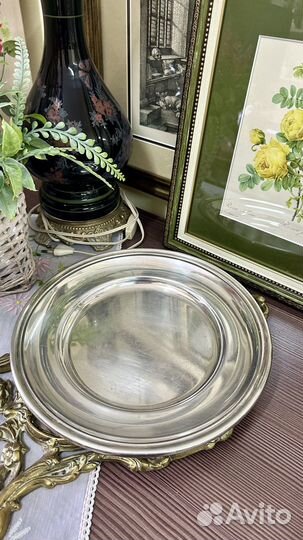 Подстановочная тарелка. Серебрение