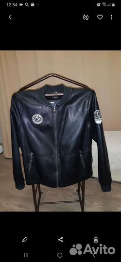 Куртка кожаная женская 48 50 осень весна