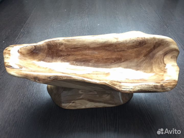 Ваза из дерева ручной работы (новая)