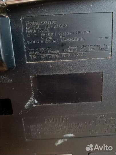 Магнитофон panasonic RX CT 820