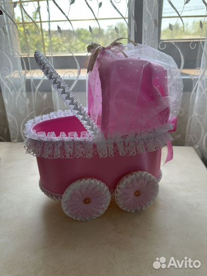 Коляски для сбора денег на мальчика и девочку