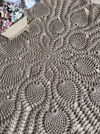 Салфетка ажурная вязаная крючком