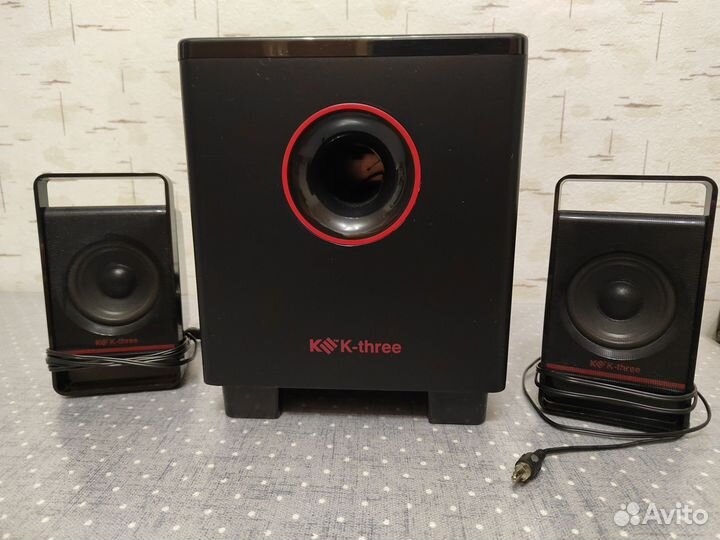 Акустические колонки и сабвуфер (К-3 s3204)