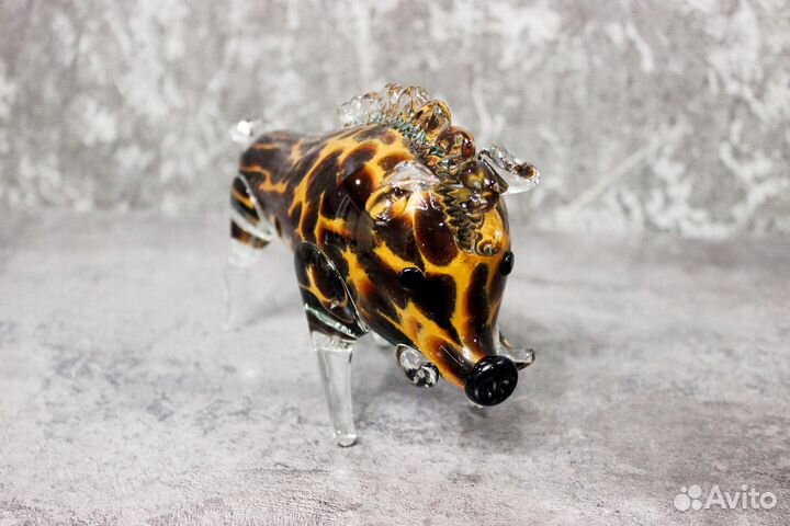 Фигурка хрусталь китайский гороскоп кабан