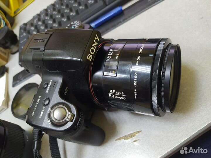 Фотоаппарат Sony Alpha SLT-A35 + 2 объектива