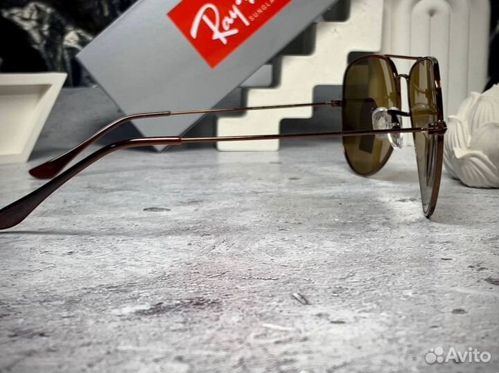 Очки Ray Ban Aviator коричневые
