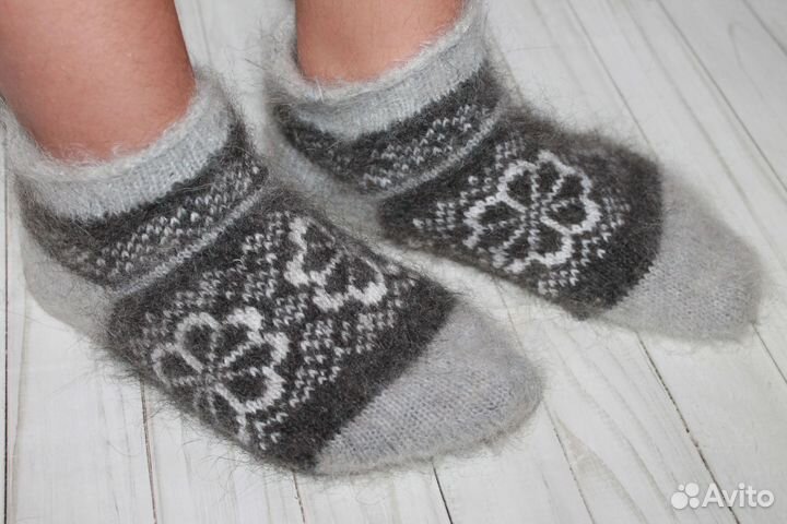 Носки женские следки пуховые теплые