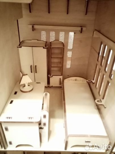 Новый кукольный дом с мебелью