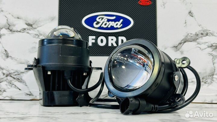 Ford Focus 2 Лазерные птф led/bi-led линзы (HCF) P