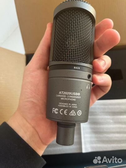 Студийный микрофон audio technica at2020usb+