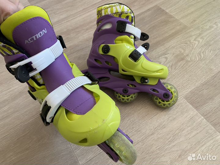 Роликовые коньки детские раздвижные 31 34