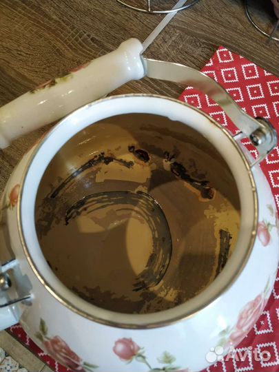 Чайник эмалированный большой 4.5 литра