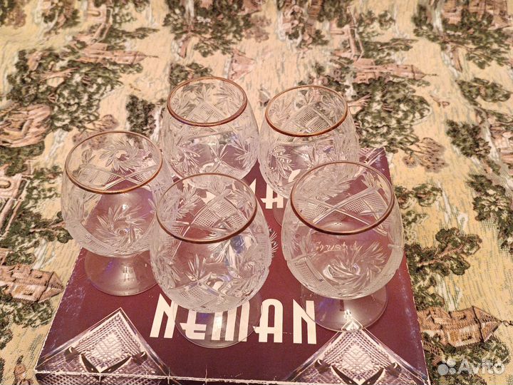 Фужеры хрустальные