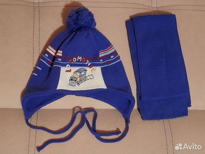 Шапочки, шарфики, бейсболки от 2 до 7 лет