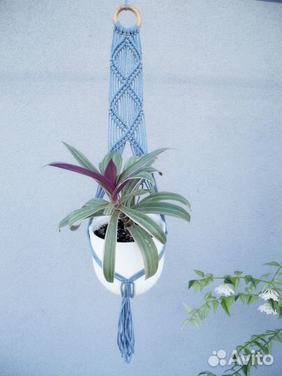 Подвес для цветов, кашпо макраме