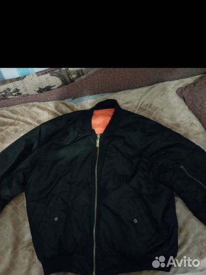 Куртка бомбер кирпич