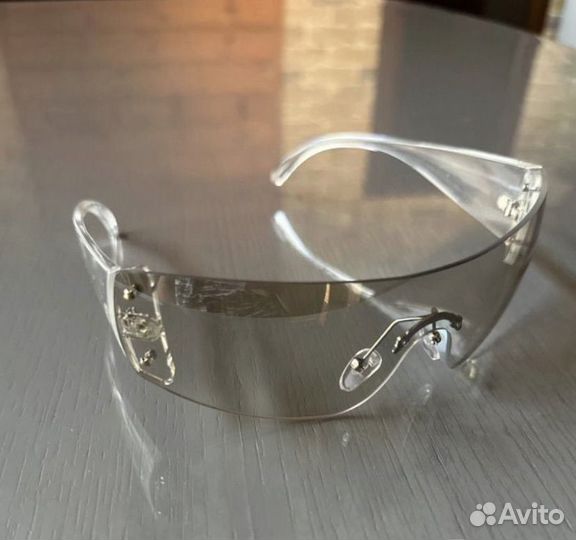 Солнцезащитные очки, y2k прозрачные