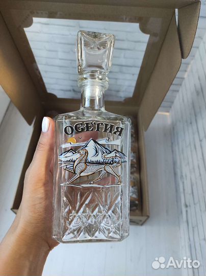 Мужской подарочный набор графин и рюмки