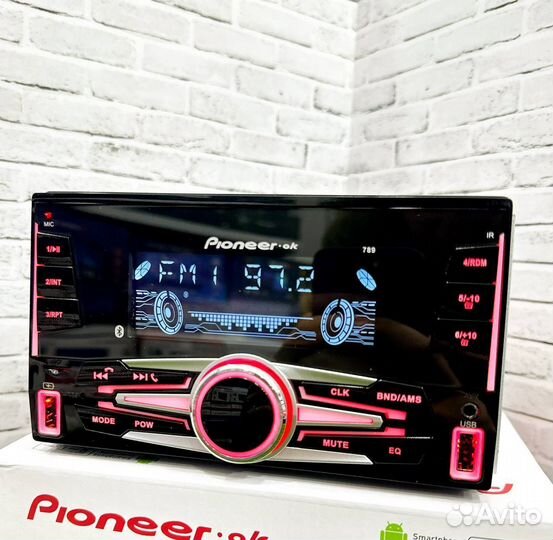Магнитола 2 din pioneer 4RCA DSP арт877
