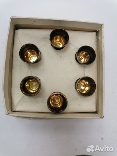 Набор коньячный мельхиор