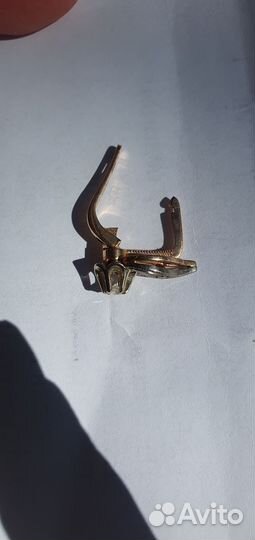 Серьги тюльпаны 583 с бриллиантами СССР