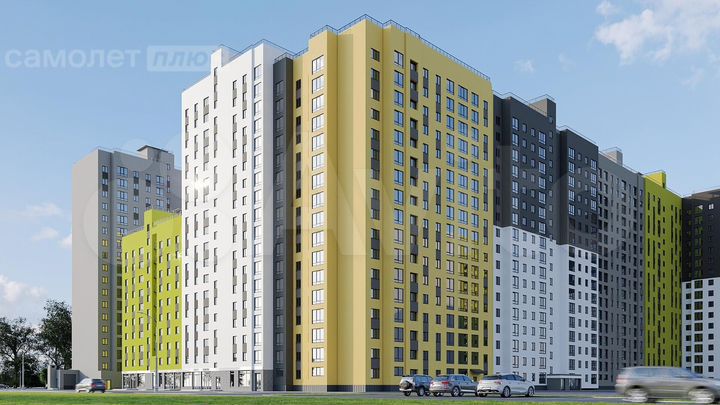 1-к. квартира, 37,1 м², 4/17 эт.