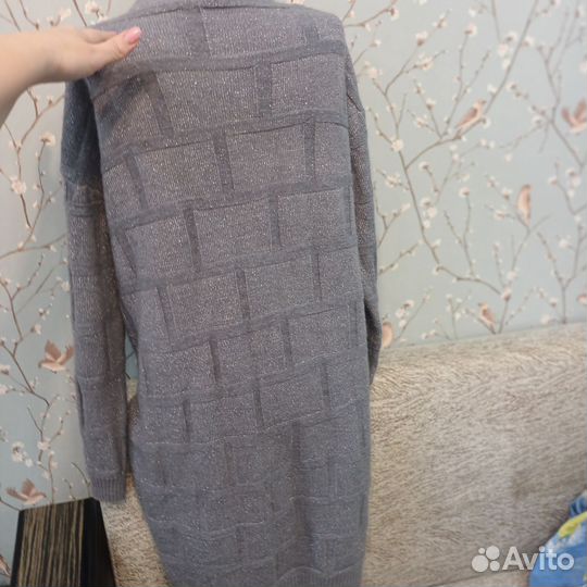 Кардиган длинный из альпаки