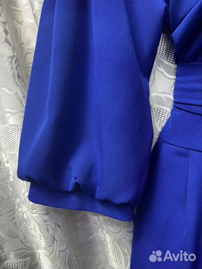 Платье вечернее синее 44 размер