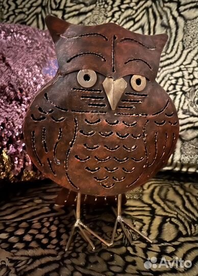Старинный подсвечник Филин