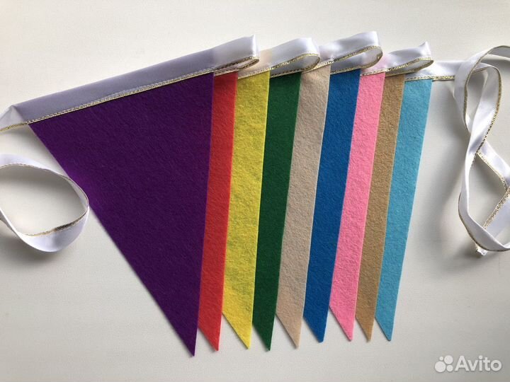 Фетровые флажки в ассортименте