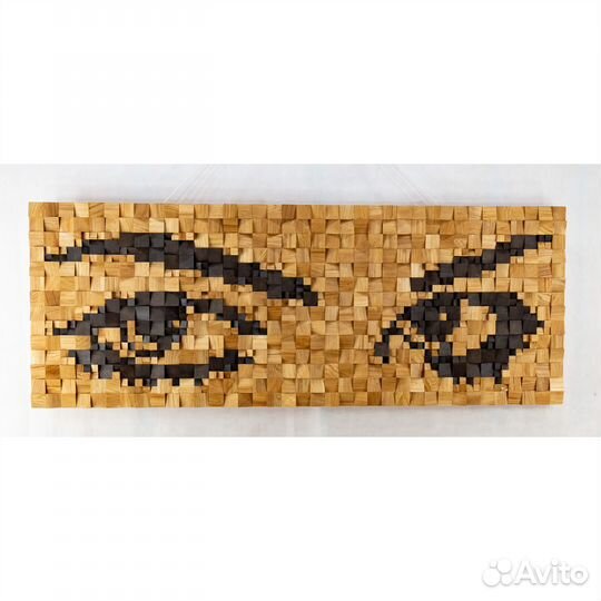 Декоративное панно / Объемная мозаика «Очи чёрные»