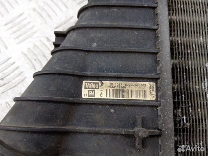 Интеркулер (радиатор интеркулера) Opel Vectra C