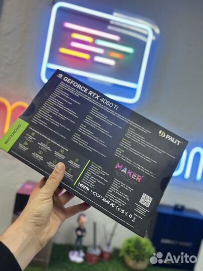 Видеокарта Palit RTX 4060ti Dual 8gb