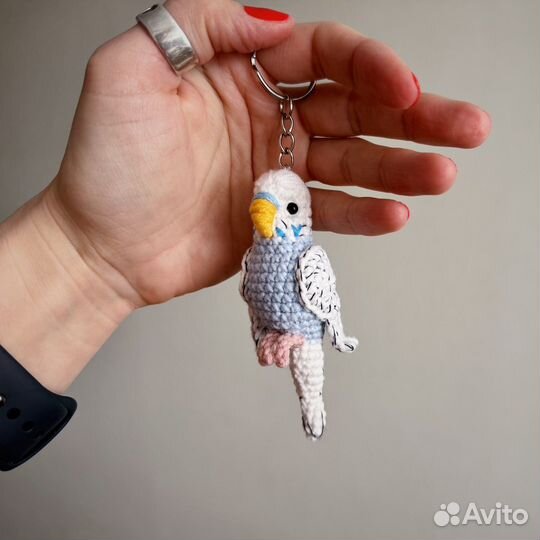 Брелок- волнистый попугайчик