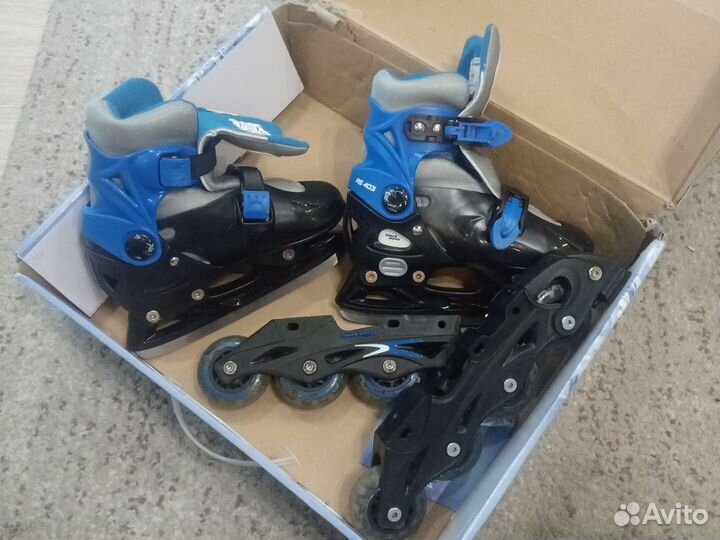 Коньки ролики 2 в 1 р. 29-32